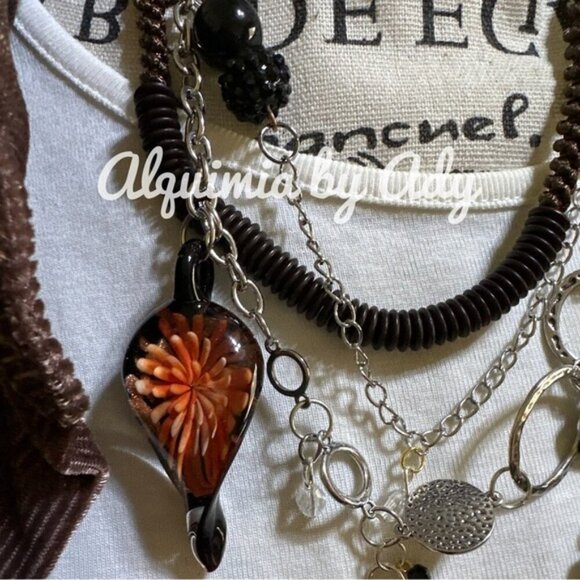 Alquimia Multicolor Layered Necklace - Picture 3 of 8